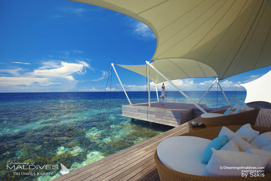 spa w maldives yoga méditation