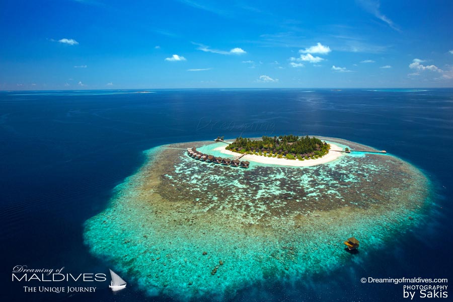 Kandolhu Maldives Island Aerial View