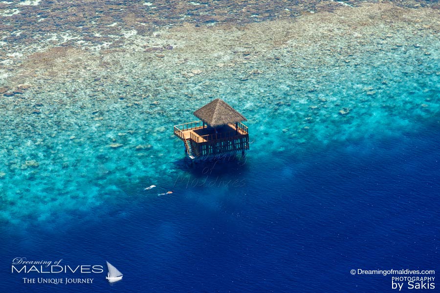 Kandolhu Maldives Wedding Pavilion Aerial View