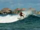 surfing Yin Yang at Six Senses Laamu