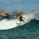 surfing at Six Senses Laamu