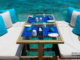 Six-Senses Laamu Deck-and-Dence Restaurant over the water Carbon-Free cooking