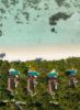 aerial beach pool villas pullman maldives