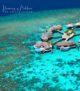 The Extreme Wow Ocean Haven surrounded by the 3 Wow Ocean Escapes Aerial photo W Maldives luxurious water villas