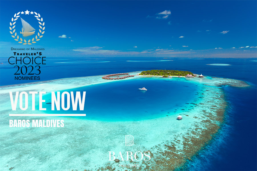 Baros Maldives Hotel nominee for the Maldives TOP 10 Best Resorts 2023