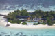 Coco Privé Private Island Maldives Aerial View at the island and the 6 villas