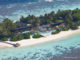 Coco Privé Private Island Maldives Aerial View at the villas