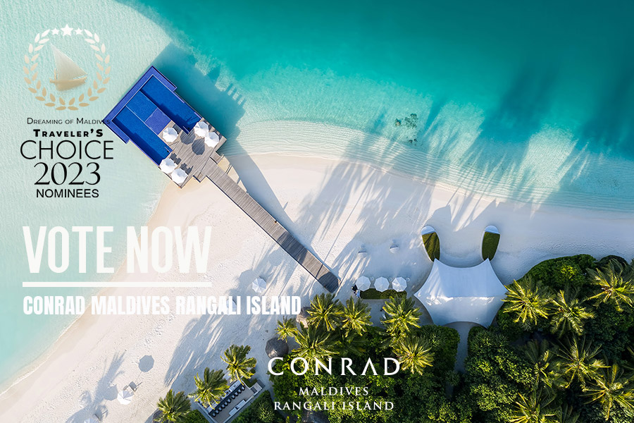 Vote for Conrad Maldives Rangali Island as Maldives Best Resort 2023
