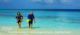 Coming back from a Free Diving initiation in Reethi Beach Resort lagoon Free Diving initiation with Diving Centre Sea Explorer at Reethi Beach Resort Maldives Baa Atoll