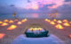 Extraordinary Made-of-Sand Sunset Beach Dining settings in Maldives
