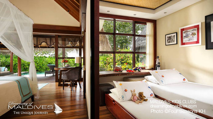 Maldives Family Hotel Four Seasons Kuda Huraa Family Villa Kids Room