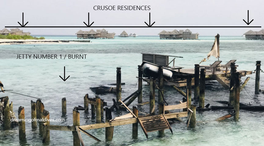 Location of the fire at Gili Lankanfushi
