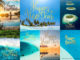 free happy new year xmas cards tropical islands maldives