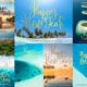 free happy new year xmas cards tropical islands maldives