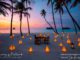 romantic sunset beach dinner at gili lankanfushi maldives