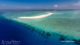 Dream Island at Hurawalhi private sandbank aerial view 