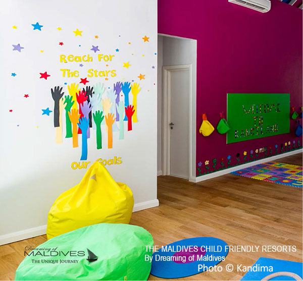 the Kids Club at Kandima Maldives child friendly resort