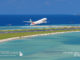 Take-off of an Emirates Flight from the Maldives.