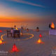 romantic sunset beach dinner at atmosphere kanifushi maldives