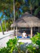 Meditation at Gili Lankanfushi's Beach Yoga Pavilion