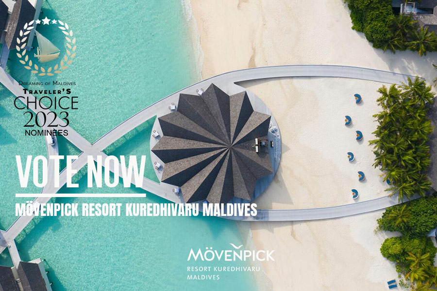 Vote for Mövenpick Resort Kuredhivaru Maldives TOP 10 Maldives Best Resorts 2023