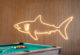 neon bullshark by carla o'brien ritz-maldives art collection