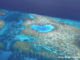Aerial photo of a Heart-shaped Reef in Maldives