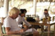 Sir Richard Branson studying at the Slow life Green symposium at soneva Fushi maldives 2011 Sir Richard Branson studying at the Slow life Green symposium