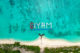 Siyam maldives floating water park Aerial View