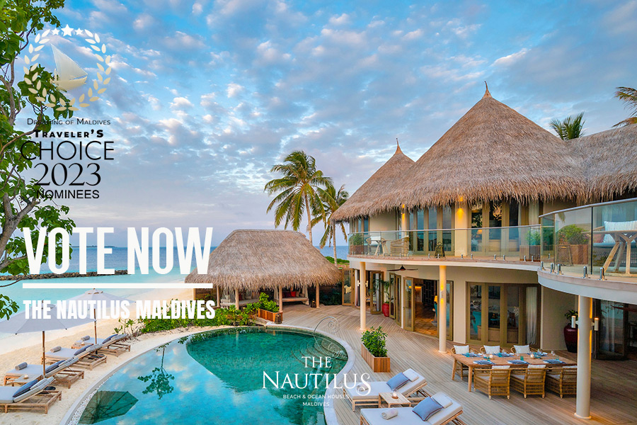The Nautilus Maldives Hotel nominee for the Maldives TOP 10 Best Resorts 2023