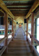 The Private Reserve wings are linked by immense wooden corridors opened onto the lagoon