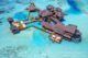 The Private Reserve, the World’s largest water villa, Aerial View. Gili Lankanfushi maldives