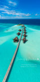 Along Jetty number 1 Gili Lankanfushi new Villas Aerial view