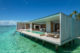 Sleek geometric lines design and architecture applied to the water villas The Ritz-Carlton Maldives