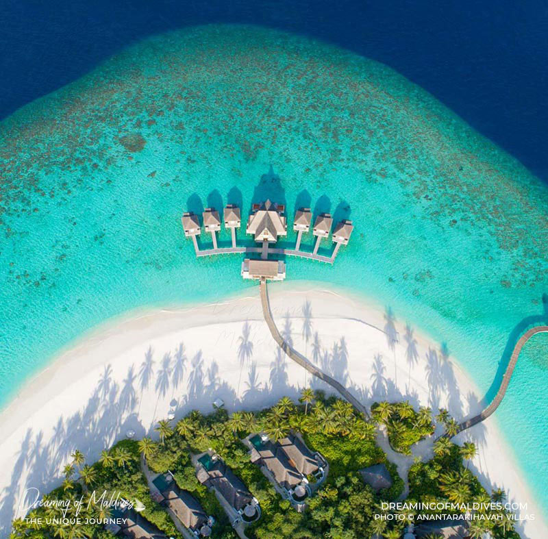 Maldives Anantara Kihavah Aerial View