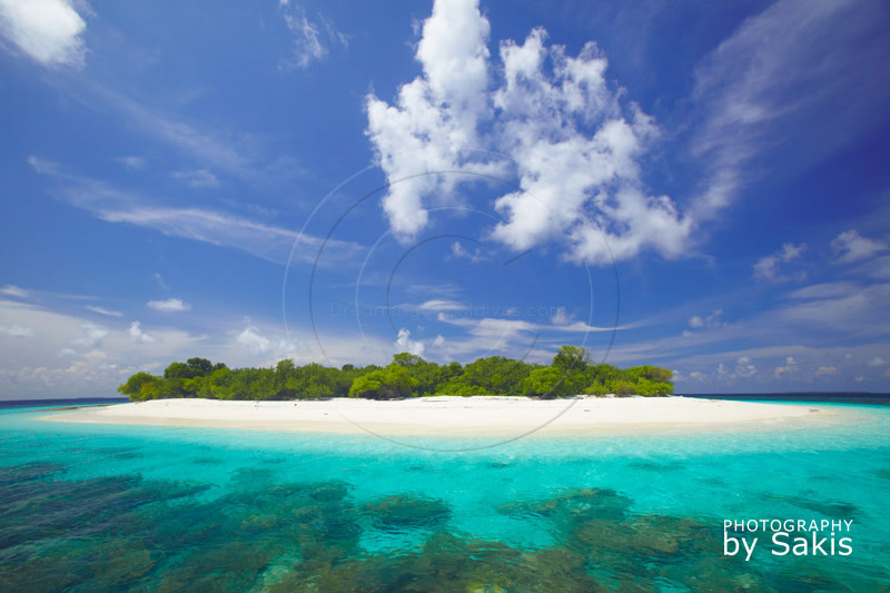Maldives tropical island
