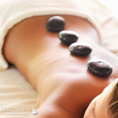 Naladhu Maldives Spa Treatments for the Body. Hot Stones massage