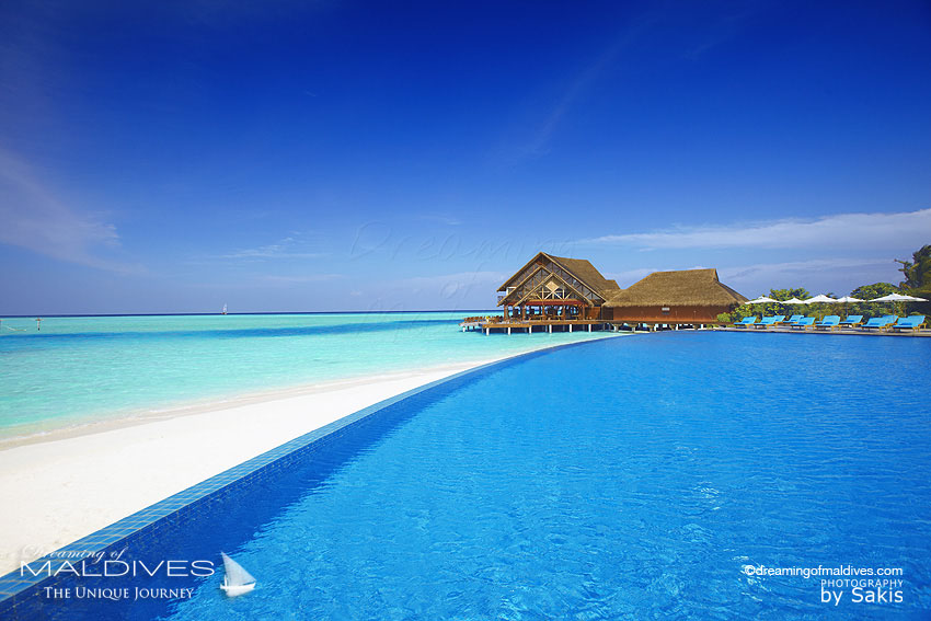Anantara Dhigu Maldives Resort Pool & Main Restaurant