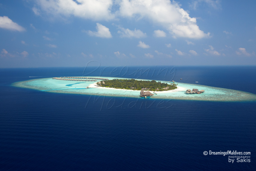 Anantara Kihavah Maldives - Island Aerial View