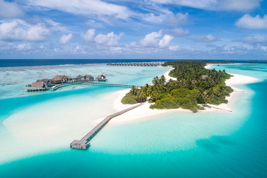 Niyama Maldives Island Aerial View