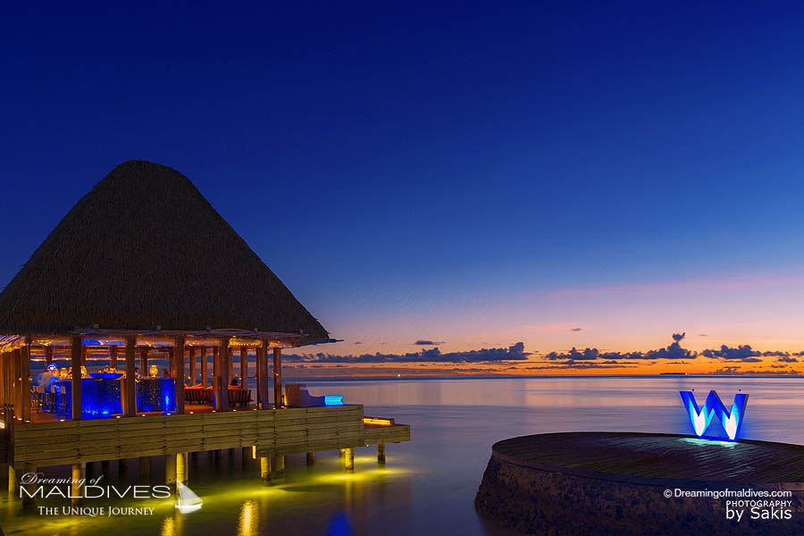 W Maldives SIP Bar at Sunset