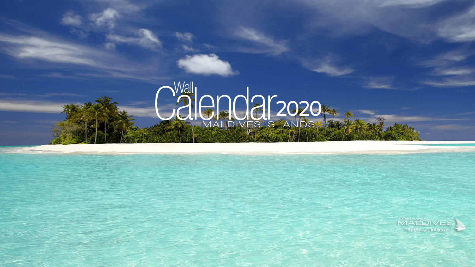 2020 Maldives Islands Wall Calendar