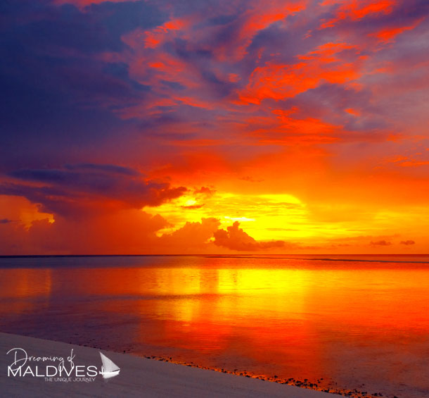 Maldives Weather - Rainy Season Summer Rain brings the best sunsets