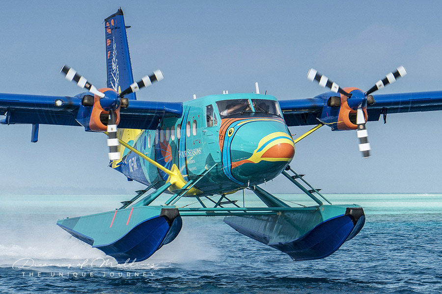 Four Seasons Maldives’ Flying Triggerfish seaplane