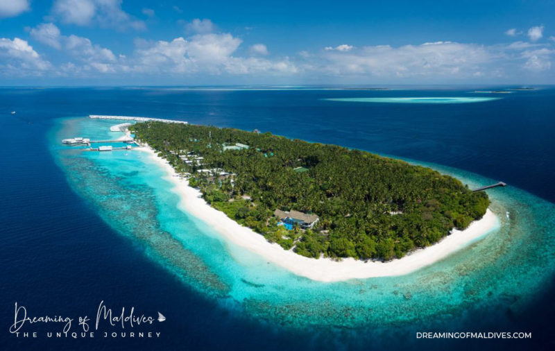 Amilla Maldives Resort Aerial View