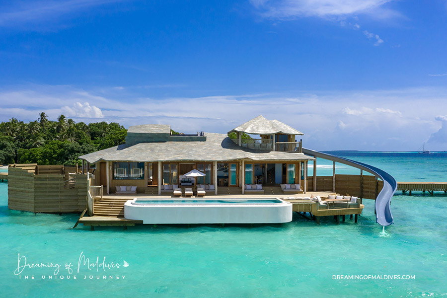 Soneva Fushi 1-Bedroom Water Retreat with Slide. Photo © Soneva