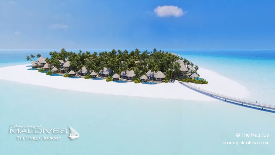 aerial photo the nautilus maldives