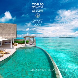 You voted. You chose. 🏆 Milaidhoo Maldives is your No.6 in the TOP 10 Best Maldives Resorts 2026. 15th Edition.  A little island. A beautiful Maldivian love story.  🌴 Hidden in the heart of Baa Atoll, Milaidhoo is an intimate tropical paradise, surrounded by my Dreamy Duo: a beautiful blue lagoon and a vibrant house reef.  With just 50 elegant pool villas, warm Maldivian hospitality and unforgettable experiences, Milaidhoo celebrates romance, nature and the art of island living.  Why is Milaidhoo Maldives a Dream?  • An intimate tropical island
• Elegant Maldivian pool villas
• Romance at its finest
• Exceptional snorkeling & manta rays
• The iconic Ba'theli restaurant  🏝️ Chosen by travelers and Maldives lovers worldwide in the 15th edition of the Top 10 Maldives Dreamy Resorts.  We Don’t Choose. You Do.  ✈️ Dreaming of Milaidhoo Maldives? Ask me for your Dreamy Offer.  🏆 Discover the full TOP 10 Best Maldives Resorts 2026, link in the first comment.
@milaidhoo  #BestMaldivesResorts2026 #Maldives #luxurytravel #MaldivesHoneymoon #DreamingOfMaldives