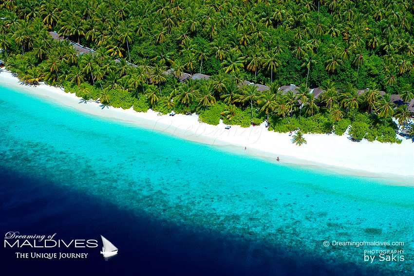 Aerial Photo of the Maldives Islands