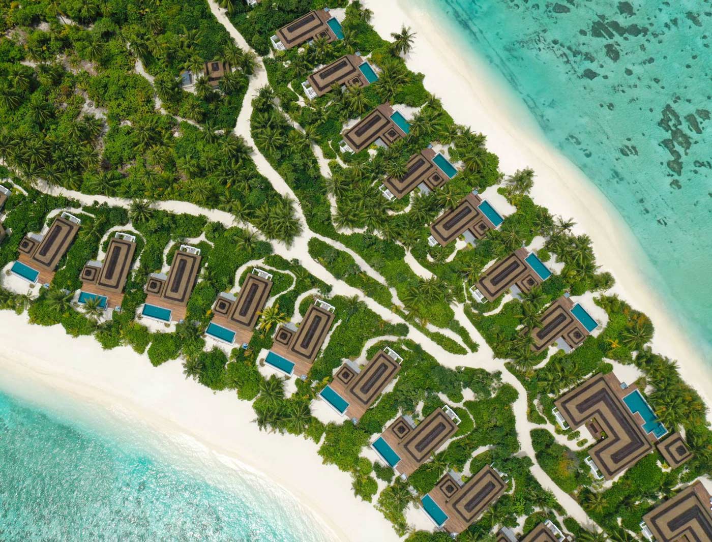 pullman maldives Aerial view Beach Pool Villas Two-Bedroom Beach Pool Villas